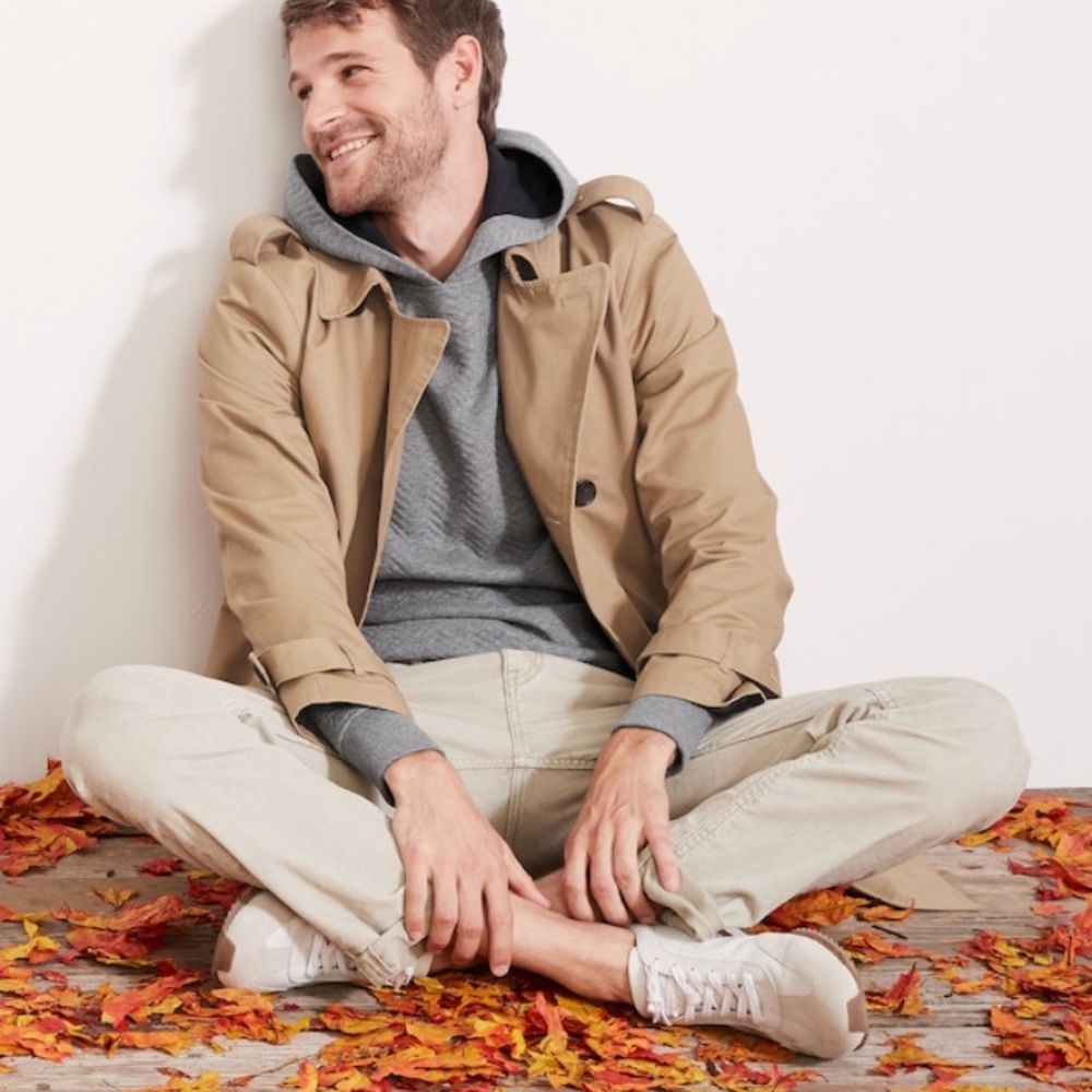 Banana Republic Quilted Pullover Hoodie Sweatshirt - Picture 2 of 5